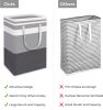 2 Pack Large Laundry Baskets, Waterproof, Freestanding Laundry Hampers, Collapsible Clothes Hamper with Reinforced Handles in Laundry Room