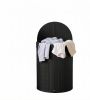 19 gallon capacity bamboo laundry basket with zipper cover