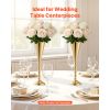 20 PCS Wedding Flower Vase, 16.9 in Tall Trumpet Flower Table Centerpieces, Banquet Vases Easy Installation