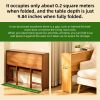 Bamboo Folding Desk,Space-Saving Computer Desk for Small Spaces, Foldable Study Table for Bedroom, Home Office, Dorm, Apartment (Walnut)