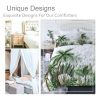 3pcs Botanical Palm Tree Pattern Comforter Set, Breathable 3 Piece Bedding Set, Cozy Tropical Bed Set for Bedroom Guest Room