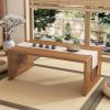 Foldable Low Table, Bamboo Coffee Table, Floor-Standing Small Tea Table, Suitable for Living Room, Coffee Table, Dining Table, Home Decoration