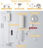 LED Floor Lamp for Living Room, Dimmable Standing Lamps with Foot Switch,Remote Custom Color Temperature Silver Pole Lamp with Lampshade