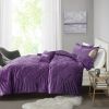 Full/Queen Velvet Comforter Set with Throw Pillow