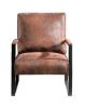 Classic Mid Century Modern Accent Chair with Durable Square Metal Frame, Armchair for Living Room, Bedroom
