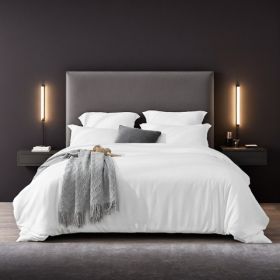 Solid White Oversized Duvet Cover Set Includes 1 Duvet Cover & 2 Pillowcases. Crafted From Premium Breathable Microfiber With Bohemian Accents. Fits S