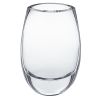 8" Clear Oval Crystal Glass Table Vase