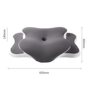 Butterfly Shaped Cervical Support Memory Foam Pillow (Option: Dark Gray-650X440X146mm)