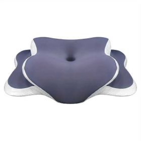 Butterfly Shaped Cervical Support Memory Foam Pillow (Option: Purple pillowcase-650X440X146mm)