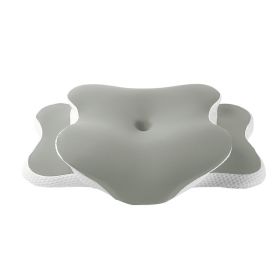 Butterfly Shaped Cervical Support Memory Foam Pillow (Option: Green pillowcase-650X440X146mm)