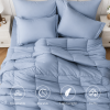Blue 2-Piece & 3-Piece Bedding Comforter Set – Twin/Queen/King – Soft Microfiber