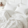 White 2-Piece & 3-Piece Bedding Comforter Set – Twin/Queen/King – Soft Microfiber