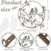 Metal Wall Art Bird on Tree Branch Silhouette Bird Art Decor for Living Room Garden Bedroom Office Home Wall Housewarming Party Decor(Fresh Color)