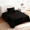 4pcs ultra-soft 85g sheet and pillowcase set, soft solid color, machine washable, suitable for all seasons, Christmas comfortable bedding set