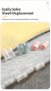 Heart Shaped Sheet Holder Clips, Non Slip Mattress Sheet Fasteners, 2 Adjustable Grip Bed Sheet Grippers, Anti-Running Quilt Cover Fixing Clips