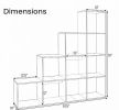 4-layer bookshelf with 2 anti rollover kits, suitable for organizing bookshelves in home offices and decorating living rooms