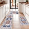 Boho Kitchen Rug Sets 3 Piece with Runner Non Slip Kitchen Rugs and Mats Washable Kitchen Mats for Floor Thick Kitchen Floor Mat Carpet Runner Rugs fo