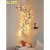 Enchanted Willow Vine Lights with Remote, 18 Branches 144 LEDs Lighted Willow Swag for Wall Decor, Indoor Artificial Plug in Fairy Lights for Bedroom