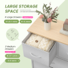 Dresser For Bedroom With 9 Fabric Storage Drawer Wardrobe Tall Chest Organizer Closet Adult Kids Clothes Cabinet Furniture