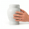 Luna - carrara white marble urn