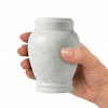 Luna - carrara white marble urn