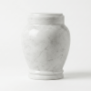 Luna - carrara white marble urn