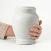 Luna - carrara white marble urn