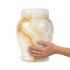 White Onyx urn for human Ashes