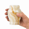 White Onyx urn for human Ashes