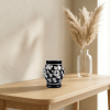 Floral pottery urns for ashes