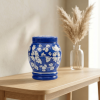 Floral pottery urns for ashes