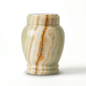 Grün - light green onyx urn (size: MINI+)