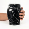 Zuri - black zebra marble urn