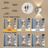2PCS Bedroom/Living Room Lights, Motion Sensor, Luxurious Style, 60-Day Battery Life, 3 Lighting Modes, Magnetic Installation, Ideal for Stairs