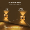 2PCS Bedroom/Living Room Lights, Motion Sensor, Luxurious Style, 60-Day Battery Life, 3 Lighting Modes, Magnetic Installation, Ideal for Stairs