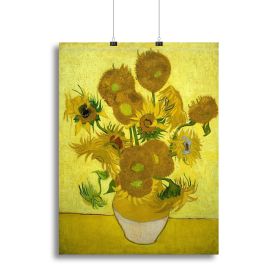 Another vase of sunflowers Canvas Print or Poster (Type: Poster Print, size: 28" x 20" / 70cm x 50cm (approx))