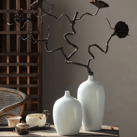 Parel Ceramic Vase White (size: small)