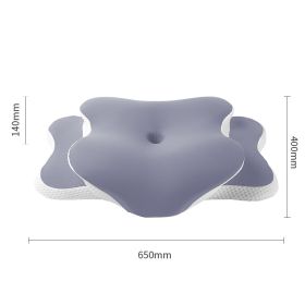 Butterfly Shaped Cervical Support Memory Foam Pillow (Option: Lavender Purple-650X440X146mm)