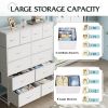 Tall Dresser for Bedroom with 12 Drawers, Dressers & Chests of Drawers, Fabric Dresser for Closet, Living Room, Storage Dressers with Storage Drawers