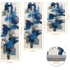 Three-piece kitchen rug set, non-slip and washable, abstract pattern kitchen hallway rug, soft and comfortable, suitable for sinks, floors, entrances