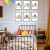 6 Piece Vintage Reading Quote Wall Art Prints, Retro Book Lover Canvas Posters with Inspirational Library Quotes