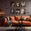 6 Piece Vintage Reading Quote Wall Art Prints, Retro Book Lover Canvas Posters with Inspirational Library Quotes