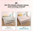 Heart Shaped Sheet Holder Clips, Non Slip Mattress Sheet Fasteners, 2 Adjustable Grip Bed Sheet Grippers, Anti-Running Quilt Cover Fixing Clips