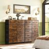 Tall Dresser for Bedroom with 12 Drawers, Dressers & Chests of Drawers, Fabric Dresser for Closet, Living Room, Storage Dressers with Storage Drawers