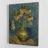 Fritillaries in a Copper Vase Canvas Print or Poster