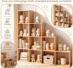 4-layer bookshelf with 2 anti rollover kits, suitable for organizing bookshelves in home offices and decorating living rooms
