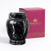 Zuri - black zebra marble urn