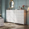 Tall Dresser for Bedroom with 12 Drawers, Dressers & Chests of Drawers, Fabric Dresser for Closet, Living Room, Storage Dressers with Storage Drawers