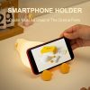 Pumpkin Night Light, Squishy LED Nursery Lamp with Timer, Rechargeable Silicone Nightlight for Kids