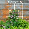 2 Pack Metal Garden Trellis 86.7" x 19.7" Rustproof Trellis for Climbing Plants Outdoor Flower Support